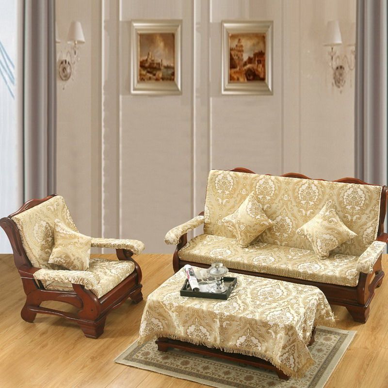 中式沙发椅垫坐垫靠垫一体 单人实木椅子垫海绵芯 三人红木沙发垫