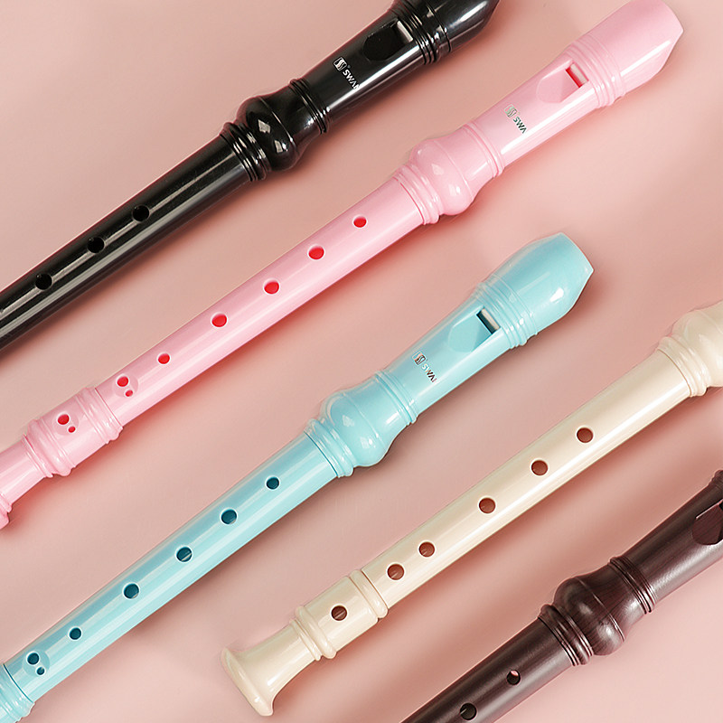 天鹅竖笛6孔高音C调德式乐器初学入门8孔小学生儿童六孔八孔笛子