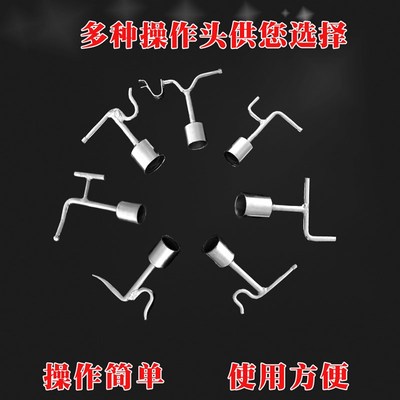 赠专用袋和耐磨手套拉闸杆高压绝缘令克棒伸缩式电工操作拉闸杆