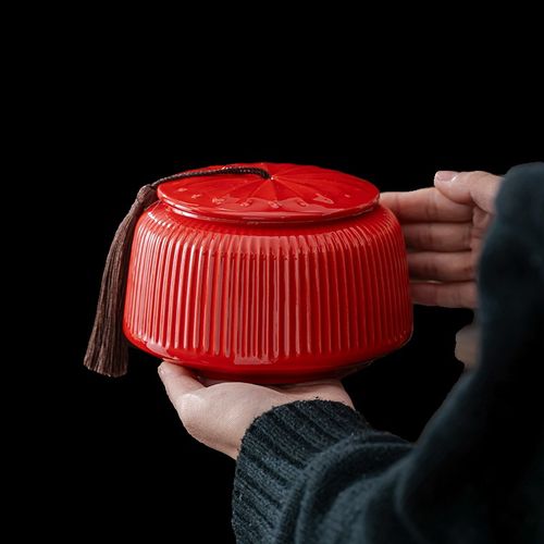 新款茶叶礼盒装空盒通用红茶绿茶明前龙井碧螺春毛尖陶瓷茶叶罐