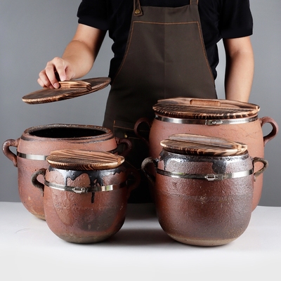 老式粗土砂锅粥煲明火炖肉传统瓦罐土吊子家用大号耐高温炖汤