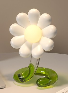 花朵小夜灯摆件创意高级感卧室床头台灯桌面装饰品生日礼物送闺蜜