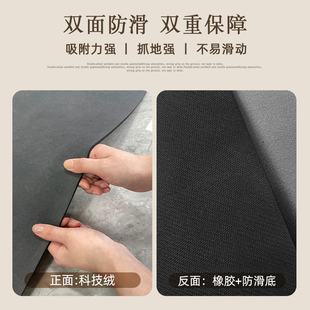 地垫可擦免清洗复古脚垫吸水吸油防滑家用地毯 厨房专用硅藻泥美式