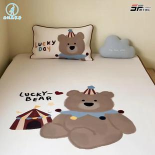 定制A类可爱卡通凉席三件套儿童宿舍夏季凉感冰丝可机洗空调软席