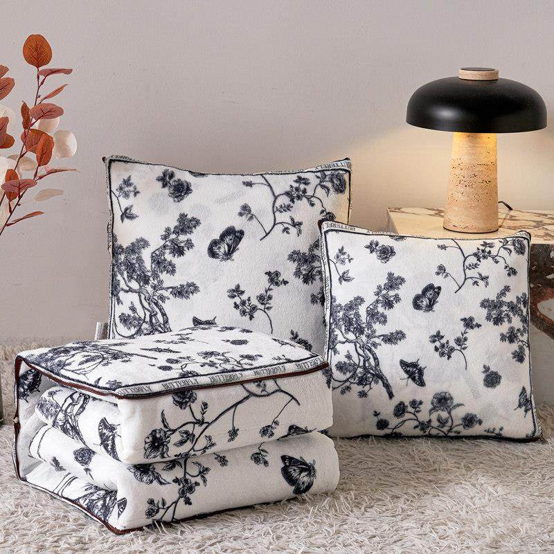 抱枕被子两用加厚保暖牛奶绒汽车上靠垫二合一办公室沙发午睡毛毯,居家布艺,靠垫/抱枕,淘宝优惠券,粉丝福利购,淘宝优惠卷