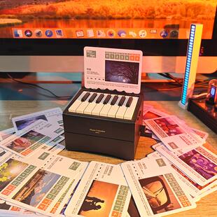 可弹奏的钢琴桌历日历林俊杰五月天霉霉桌面摆件送男女生日礼物