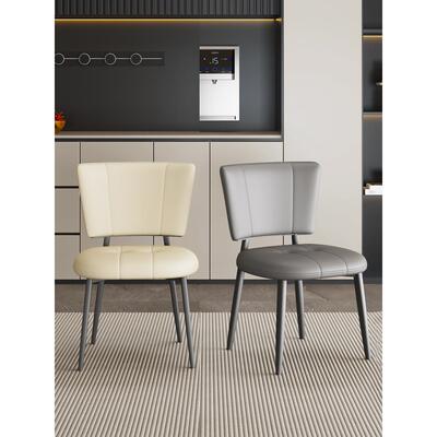 高级感餐椅家用小户型现代简约轻奢餐桌椅新款北欧餐厅凳靠背椅子