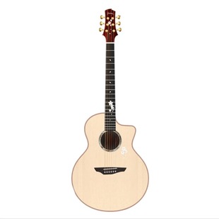 杰哥 Trumon楚门黑羽落樱280TF面单单板民谣木吉他新手入门进阶