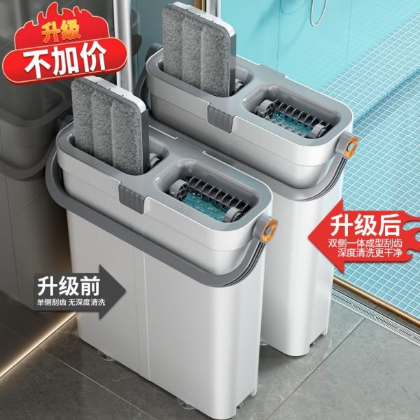厂促F2024新款免手洗平板拖把水桶一体拖布家用拖净刮刮乐懒人拖