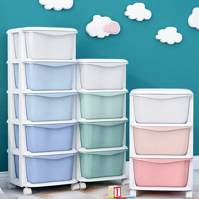 White storage box kitchen tea table material storage basket