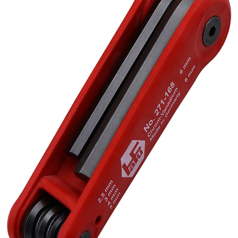 德国进口折叠内六角扳手六角匙套装公英制平头TORX梅花超硬铬钼钢