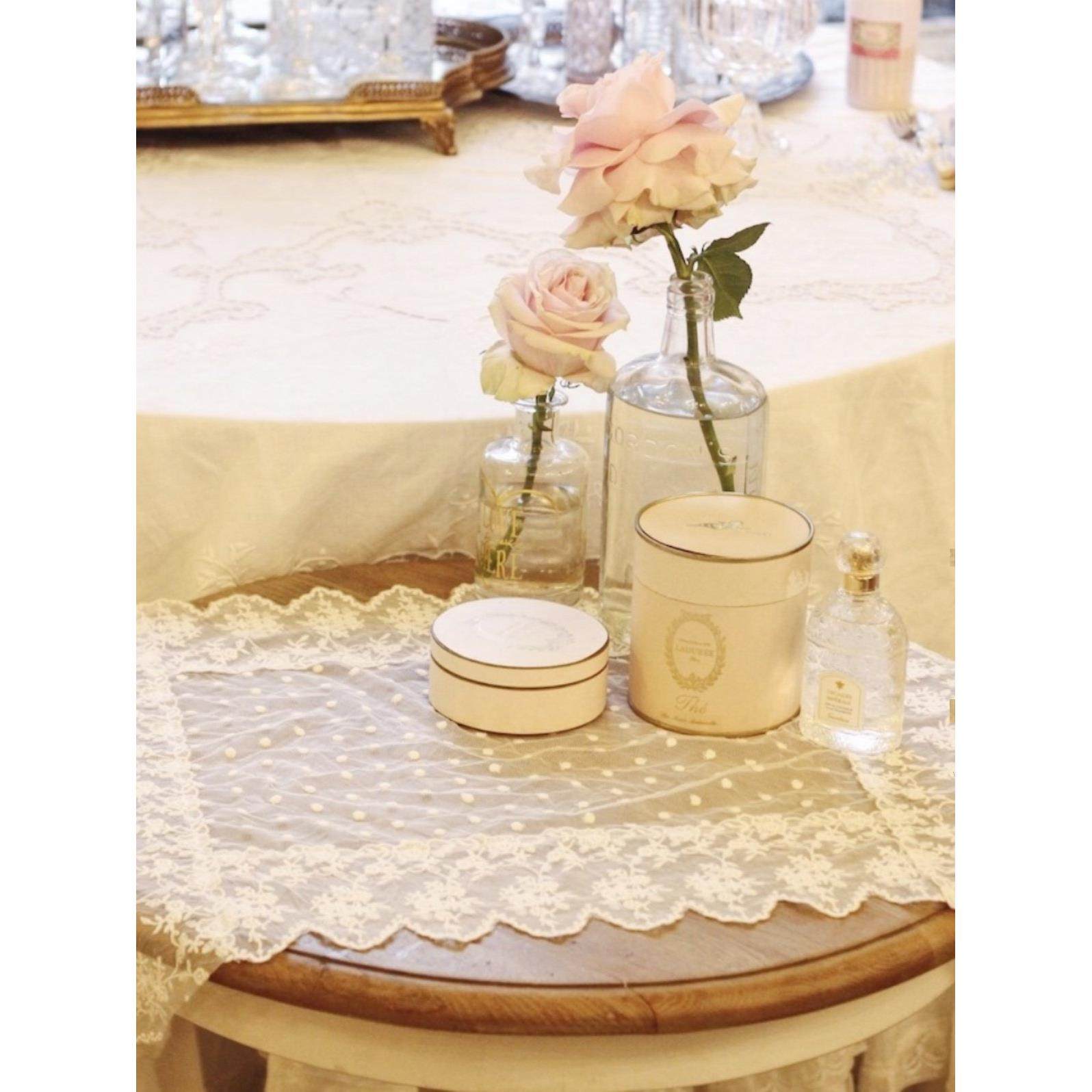 Laceshabby进口定制小清新覆古蕾丝绣花桌旗罩防尘波点桌布垫,居家布艺,桌布,淘宝优惠券,粉丝福利购,淘宝优惠卷