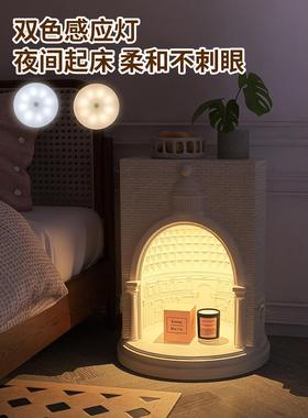 艺术城堡床头柜高级感家居饰品卧室床边客厅沙发边落地摆件储物柜