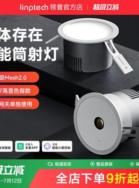 linptech领普人在智能筒灯嵌入式客厅防眩感应射灯无主灯天花板灯
