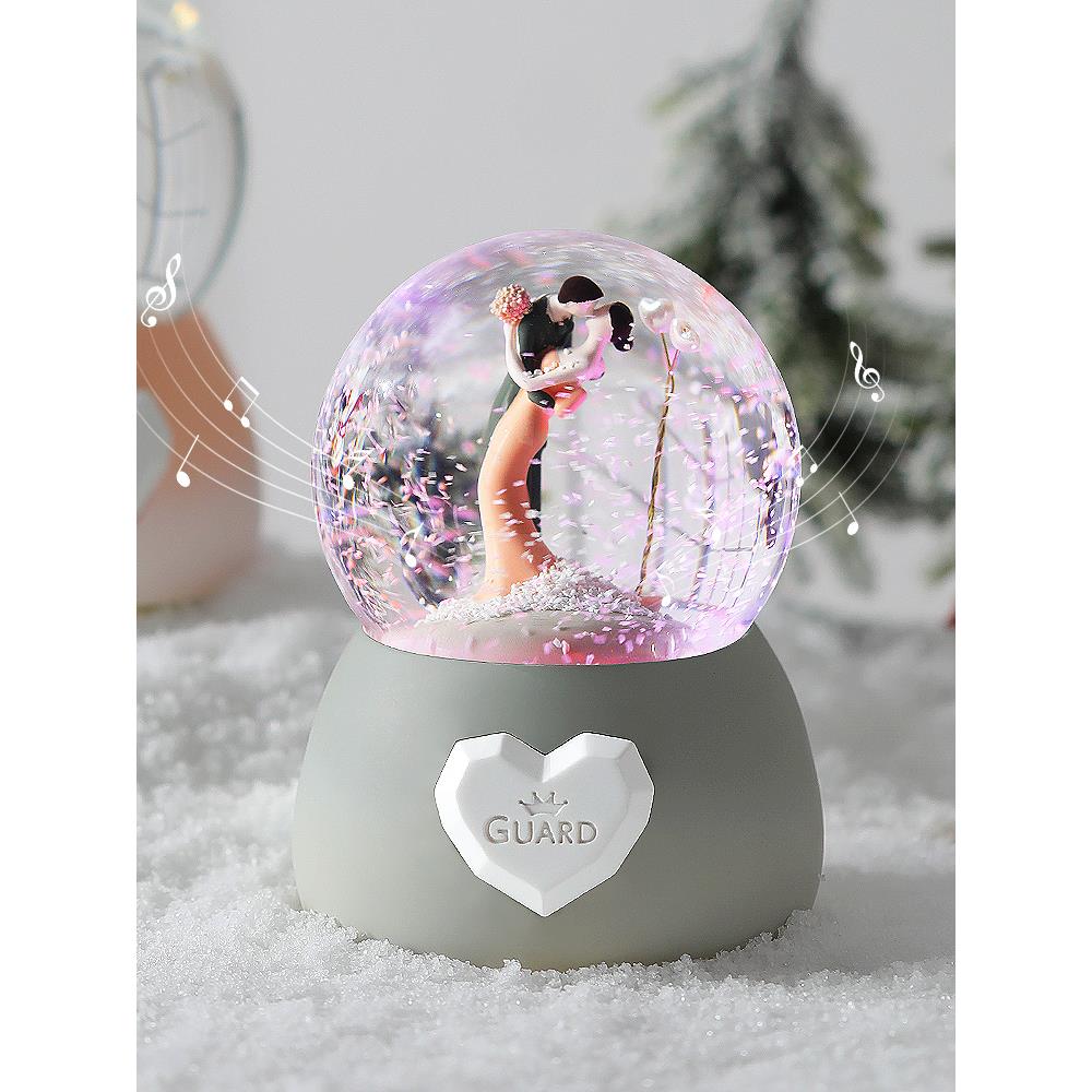 梦幻水晶球音乐盒摆件玻璃八音盒少女心小女孩儿童生日礼物送闺蜜