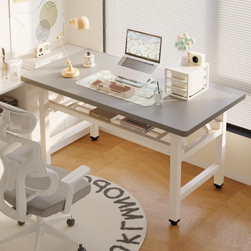 可折叠电脑桌台式书桌家用办公桌卧室小桌子简易学习写字桌长方形