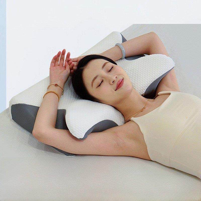 4D反弓牵引记忆枕头护颈枕慢回弹记忆棉枕芯助睡眠枕头颈椎家用,床上用品,记忆棉枕,淘宝优惠券,粉丝福利购,淘宝优惠卷