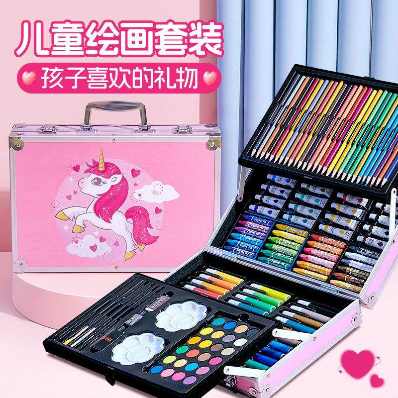 儿童水彩笔礼盒画笔套装小学生画画工具幼儿园绘画美术彩色笔蜡笔,文具电教/文化用品/商务用品,水彩笔,淘宝优惠券,粉丝福利购,淘宝优惠卷