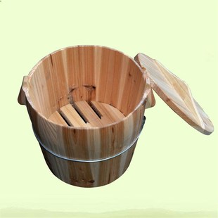 大自然香杉木手工制作蒸米饭饭桶实木饭店专用木桶厨房家用蒸格