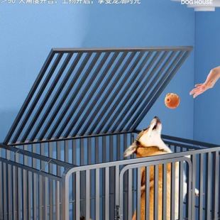 狗笼子大型中型小型犬加固全方管泰迪金毛拉布拉多不锈钢宠物狗笼