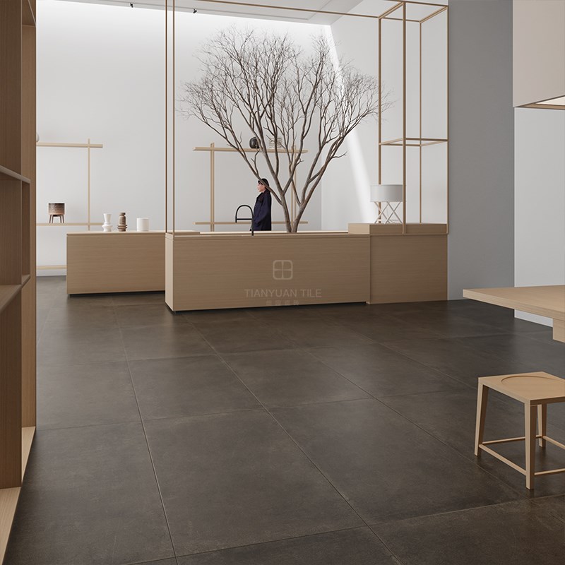 印迹水泥砖 复古做旧仿古砖 客厅防滑灰色地板砖瓷砖600x1200