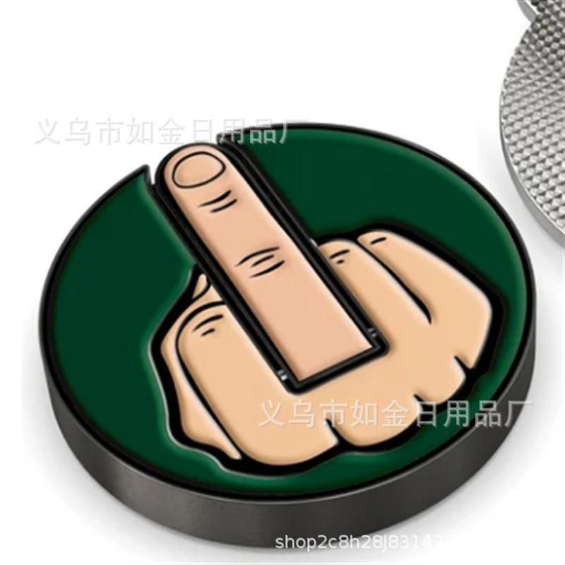 Funny Middle Finger Golf Ball Marker有趣的中指高尔夫球记号笔