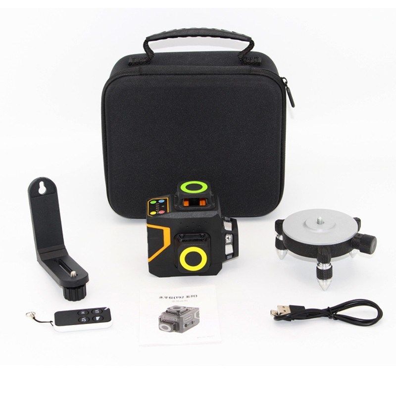 NORM绿光12线水平仪自动安平打斜线强光高精度3D投线仪防水抗摔