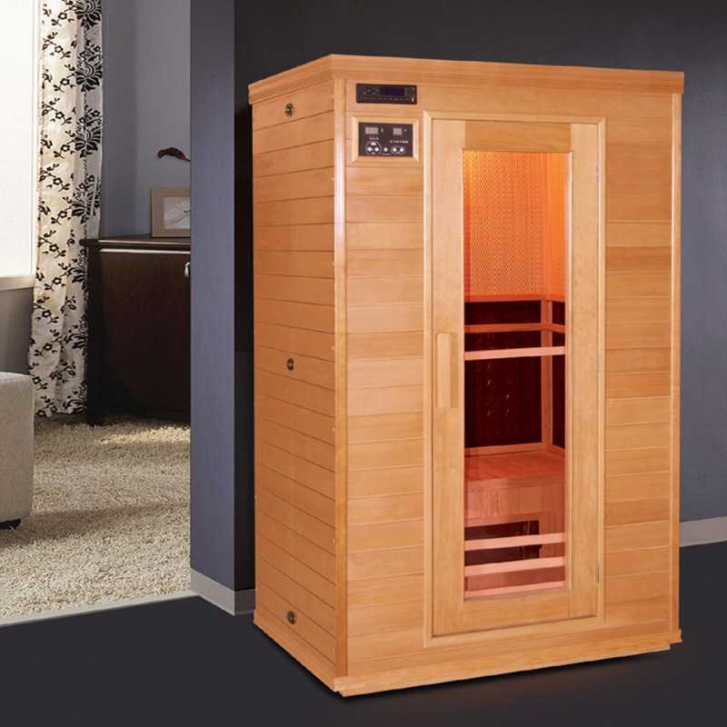 安装光波管酒店单双人桑拿房托玛琳电气石汗蒸箱 家用移动汗蒸房