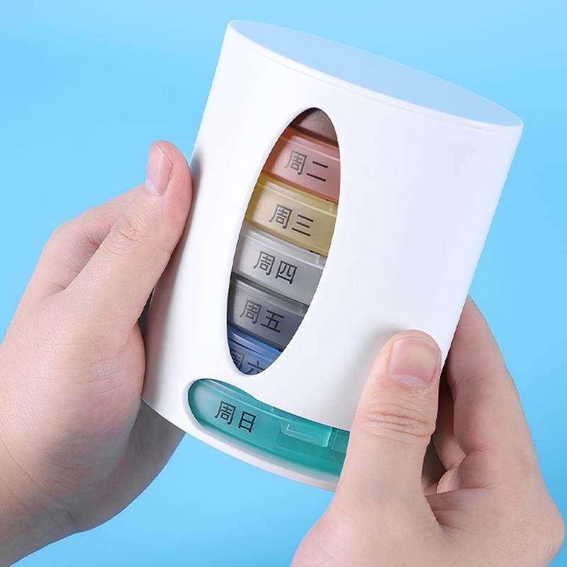 药盒七天早中晚7天便携随身小每周一周分切器一日三餐分装早午晚