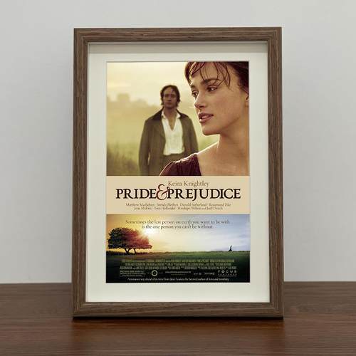 经典电影傲慢与偏见海报照片相框挂画摆台壁画书房文艺复古装饰画