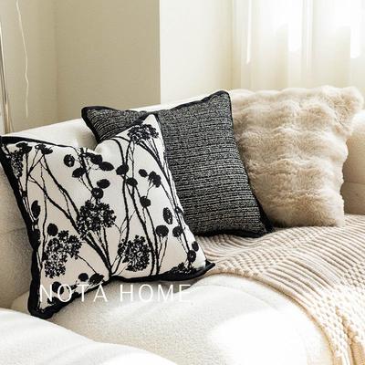 2025新款抱枕新中式客厅沙发靠枕轻奢高级感靠垫车载方形毛绒枕套