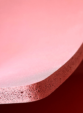 烫画机硅胶垫红色耐高温发泡海绵热转印耗材橡胶高密度防滑垫