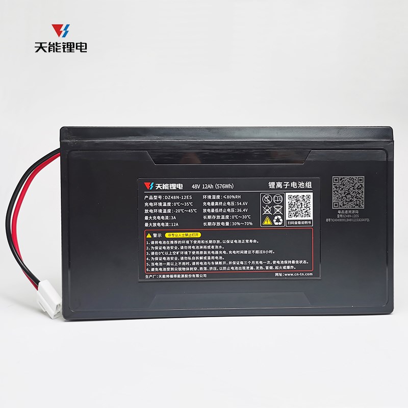 天能锂电池48v12AH电动车电瓶简易款铅酸可替换轻便家用外卖两轮