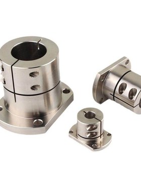 加长钢制发黑光轴固定座开口导向轴支座方法兰支架STHWSBL/STHWSL