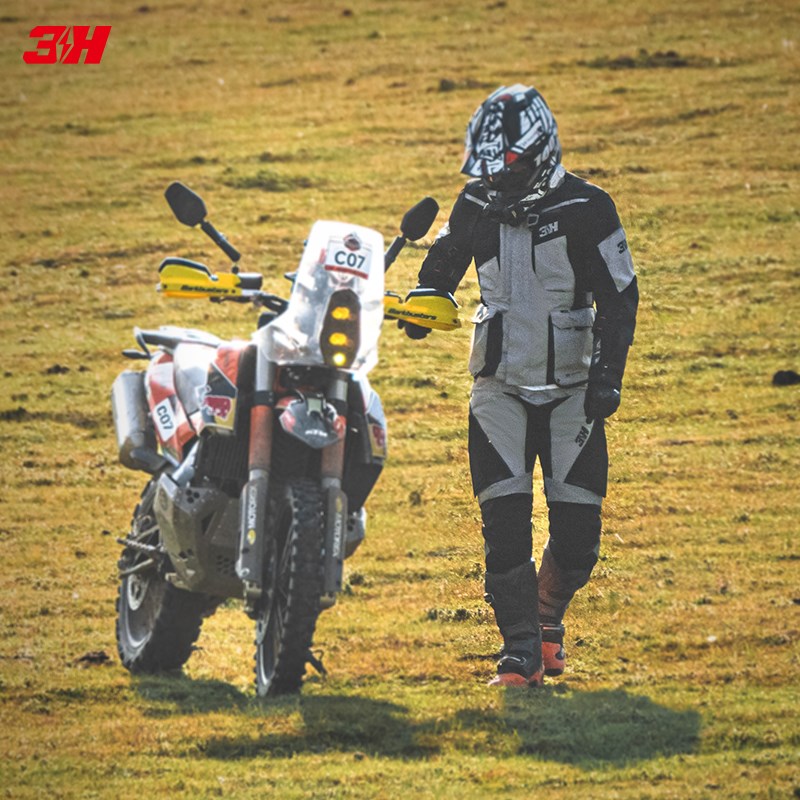 3H戈壁拉力服骑行服机车摩托车防水防风保暖摩旅男四季赛车服大码