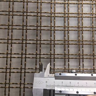 饰幕墙屏风铜色吊顶隔断金属编织网格背景金属装 不锈钢金属装 饰网