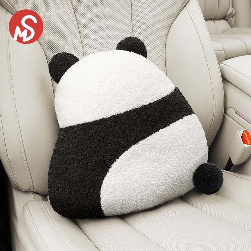 汽车抱枕被子两用可爱卡通办公室午E睡三合一车内腰靠折叠空调被