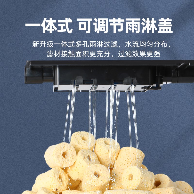 鱼缸过滤器滴流盒过滤盒净水循环系统三合一上置抽屉式滴滤盒上滤