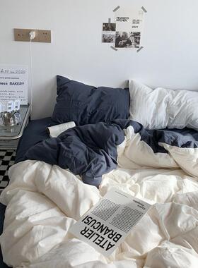 2米x2米3单个被套180cmx220cm被罩水洗棉床单四件套非男