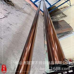 室内栏杆装饰用七彩色不锈钢花瓶柱欧式风格装饰立柱足厚1.0