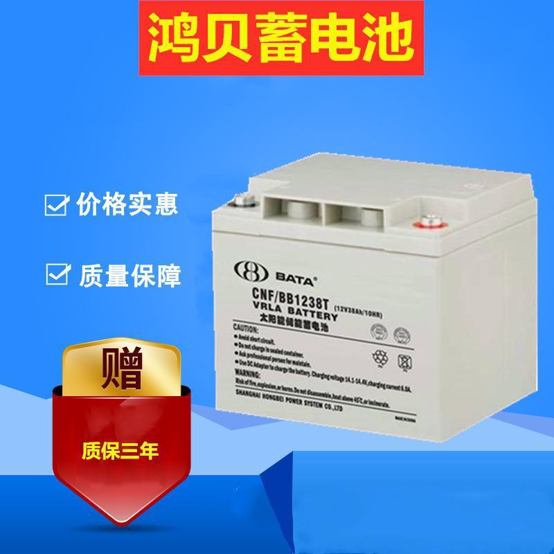12V40AH免维护蓄电池鸿贝蓄电池12V40AH鸿贝FM/BB1240T蓄电池
