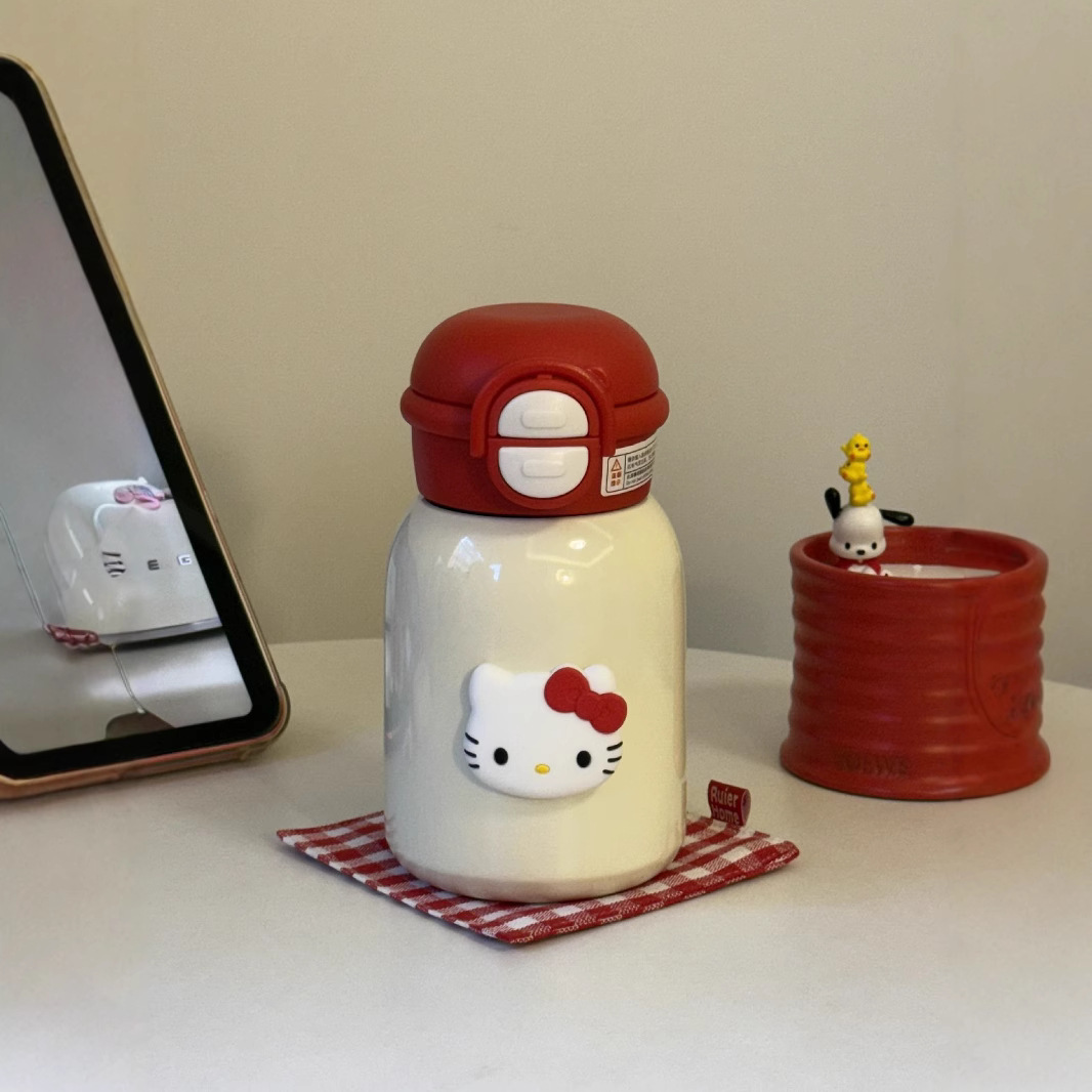 高颜值316女生不锈钢心保温杯学生ins杯子大容量吸管简约水杯