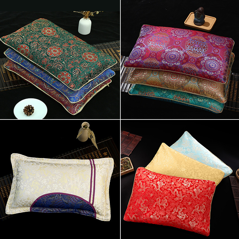 新款 天然琥珀荞麦枕颈椎保健枕老人礼品护颈枕头蜜蜡原石枕芯养