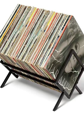 黑胶唱片储存架可拆卸桌面CD展示架书本杂志收纳架跨