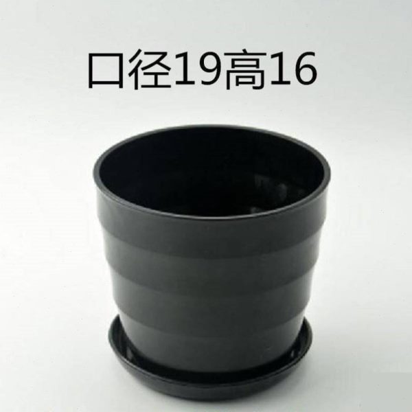 花盆陶瓷特大号陶瓷送色仿以超大螺纹厚黑白上cm托G加塑料树脂30