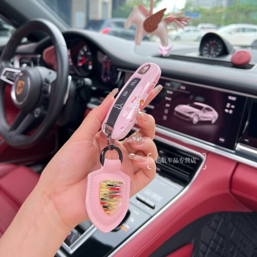 保时捷Kitty卡通扣套车用钥匙包