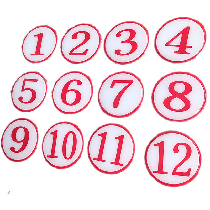 包邮撕开即贴数字号码牌桌号贴圆形号码牌床位牌数字标牌网吧桌牌