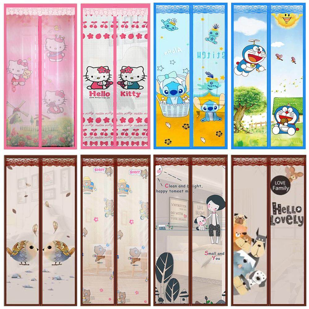 夏季热销 防蚊门帘 磁性软纱门免穿磁条夏季防蚊门帘加密纱窗