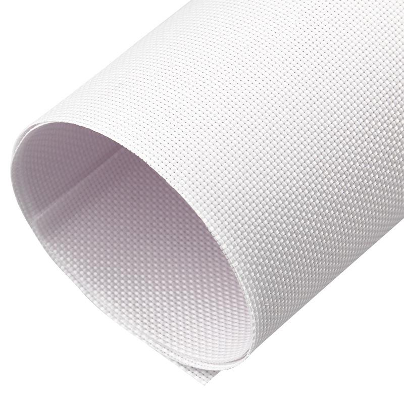 5D高CT白色小格十字绣布16CT加厚生态棉全涤网眼布精准印刷绣布