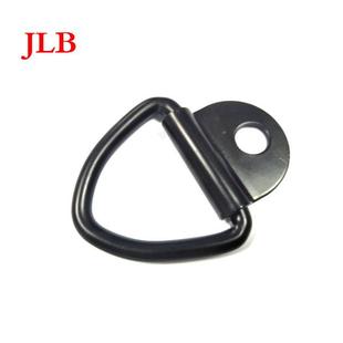 D型扣登山单眼扣拉环三角挂钩碳钢电泳黑色处理12 7线径